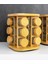 Dönen Bambu Baharatlık Seti – 12’li Cam Kavanozlu 360° Ahşap Stand – Baharat Organizer 4