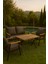 Simhouse Metal Çay Seti 2+1+1 Bahçe Balkon Teras Takımı 2
