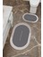 Şık Desenli Eko Banyo Paspası, Kaymaz Taban, Makinada Yıkanabilir, 2'li Set 1
