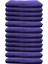 12'li Paket 50X90 cm Mikrofiber El, Yüz, Spor ve Kuaför Havlusu Mor Renk 1