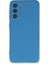 Samsung Galaxy S21 Kılıf Nano Içi Kadife Silikon - Mavi Arbkd 1