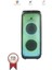 BTS-1938 Siyah Rgb Işıklı Taşınabilir Bluetooth Hoparlör 1