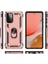 Samsung Galaxy A72 Kılıf Sofya Yüzüklü Silikon Kapak - Rose Arbkd 3