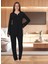 Dvina Effortt Lohusa Pijama Takımı Siyah - 4082 1