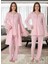 Dvina Effortt Lohusa Sabahlıklı Pijama Takımı Pembe - 4084 1