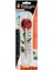 Çiçek Desenli Plastik Derece - Oda Termometresi -10 - +50℃ Ölçer = 5 x 19CM 1