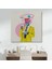 Popart Kahvesini Yudumlayan Çizgi Roman Kahramanı Dekoratif Kanvas Tablo, Duvar Dekoru 5066 3