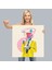 Popart Kahvesini Yudumlayan Çizgi Roman Kahramanı Dekoratif Kanvas Tablo, Duvar Dekoru 5066 7
