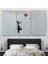 Kırmızı Balonu Uçan Kız Banksy Dekoratif Kanvas Tablo, Duvar Dekoru 5059 3