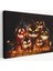 Korkunç Kabak Cadılar Bayramı Dekoratif Kanvas Tablo, Duvar Dekoru 5203 1