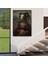 Canavar ve Mona Lisa Duruşu Dekoratif Kanvas Tablo, Duvar Dekoru 6246 5