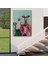 Inek ile Tavuk Komik Çiftlik Dekoratif Kanvas Tablo, Duvar Dekoru 6349 5