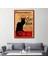 Le Chat Noir Kara Kedi Afiş Dekoratif Kanvas Tablo, Duvar Dekoru 6431 2
