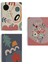 Renkli Çiçekler, Modern, 3'lü Set Dekoratif Kanvas Tablo, Duvar Dekoru AJ10 1