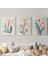 Modern Sanat Temalı 3'lü Set Dekoratif Kanvas Tablo, Duvar Dekoru Aü22 2