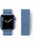 Apple Watch 42MM Hasırlı Cırtcırtlı Kordon - Mavi 1