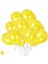 10 Adet Parlak Sarı Metalik Balon, Partiye Renk Katacak Şık Dekorasyon Malzemesi 1