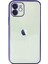 Bfs iPhone 12 Kılıf Razer Lensli Silikon - Mor 1