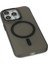 Bfs iPhone 15 Pro Kılıf Lodos Magneticsafe Mat Kapak - Siyah 4