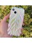 iPhone 13/14 Kılıf Yaprak Desenli Hologramlı Parlak Darbe Önleyici Silikon Kapak 1