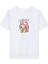 Kız Labubu Çocuk Baskılı T-Shirt - Beyaz 1