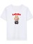 Kız Labubu Çocuk Baskılı T-Shirt - Beyaz 1