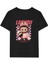 Kız Labubu Çocuk Baskılı T-Shirt - Siyah 1