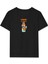 Kız Labubu Çocuk Baskılı T-Shirt - Siyah 1
