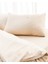Adrien King Size %100 Pamuk Çizgili Kapaklı Nevresim Takımı - Bej 4