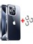 iPhone 15 Pro Max Kılıf Şeffaf Kenarları Silikon Lens Koruyuculu Kapak 1