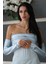Bebe Mavi Göğüs Taş Işleme Detaylı Drapeli Abiye 9705446.449 6