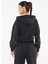 Siyah Kadın Standart Kalıp Sweatshirt Go Rhınestone Crop H - Organıc Cott 3