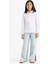 Kız Çocuk Slim Fit Dar Kesim Bengalin Uzun Kollu Okul Gömleği K9023A625AU 2