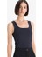 Slim Fit Dar Kesim Basic Düz Kare Yaka Atlet C2622AX25AU 1