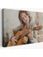 Gitar Çalan Kız, Modern Dekoratif Kanvas Tablo, Duvar Dekoru 1241 1