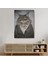 Insan Görünümlü Kedi Dekoratif Kanvas Tablo, Duvar Dekoru 4985 3