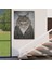 Insan Görünümlü Kedi Dekoratif Kanvas Tablo, Duvar Dekoru 4985 5