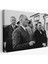 Kemal Atatürk'e Bakan Şükrü Kaya Dekoratif Kanvas Tablo, Duvar Dekoru 6637 1