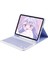 iPad 2022 10.9 (10.nesil) Kılıf KC01 Smart Klavyeli Tablet Kılıfı - Lila 1