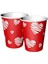 Kalpli Kırmızı Bardaklar, 220/240CC, 8'li Set, Çok Renkli, Şık ve Kullanışlı 1