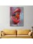 Japon Balığı ve Kırmızı Rujlu Dudak Dekoratif Kanvas Tablo, Duvar Dekoru 6293 2