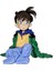 Conan Kudo Shinichi Oturma Pozisyonu Conan'ın Oturma Pozisyonu Küçüldü Q Versiyonu Bebek Anime Figür Süsleme Modeli (Yurt Dışından) 1