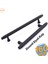 Martin Siyah Metal Kulp 160 mm Mobilya Çekmece Mutfak Dolabı Dolap Modern Kapak Kulpları Grip Desen 1