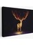 Sarı Geyik Sürreal Dekoratif Kanvas Tablo, Duvar Dekoru 6649 1