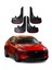 Mazda 3 Uyumlu Tuning Yazılı 4'lü Tozluk Çamurluk Paçalık Modifiye 1