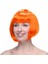 Canlı Turuncu ve Kırmızı Peruk Saç Seti, Eğlence ve Kostüm Için Mükemmel Seçim 1