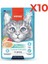 Stew Pouch Ton Balıklı Tavuklu Yaş Kedi Maması 70G 10'lu Paket 1