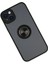 iPhone 14 Kılıf Montreal Yüzüklü Silikon Kapak - Siyah - TOA5460-8291 3