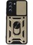 Samsung Galaxy S21 Fe Kılıf Pars Lens Yüzüklü Silikon - Gold Arbkd 1