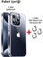 iPhone 15 Pro Max Kılıf Şeffaf Kenarları Silikon Lens Koruyuculu Kapak 3